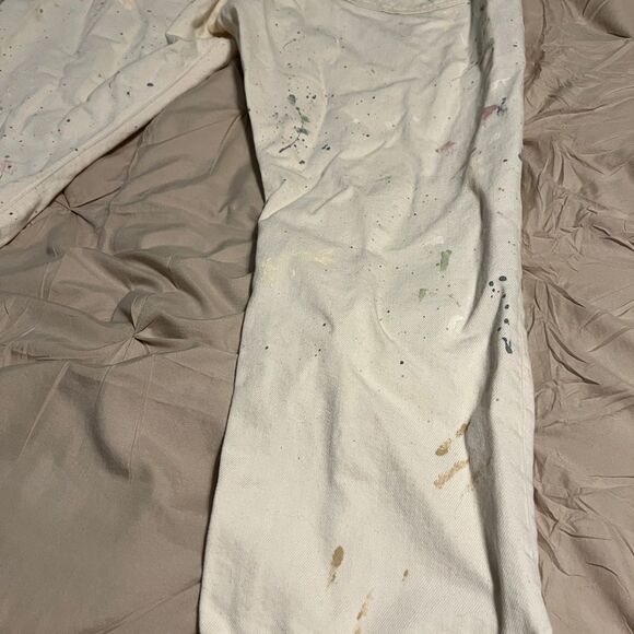 White Paint Splatter Jeans - Picture 11 of 12